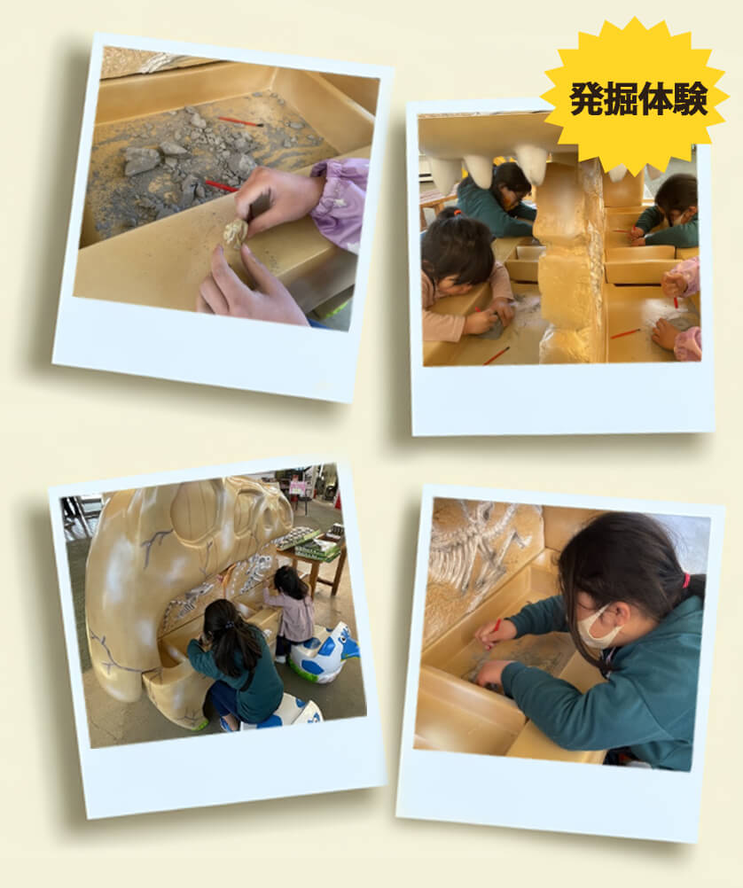 発掘体験の様子